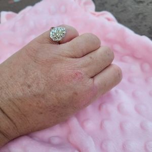 Sold GIA pear diamond in old european cut diamond halo ring